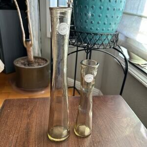 2 Vidrios San Miguel Smokey recycled glass bud vase made in Spain